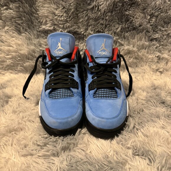 Used Jordan 4 Retro Travis Scott Cactus Jack Mens Size 12 - Picture 2 of 6